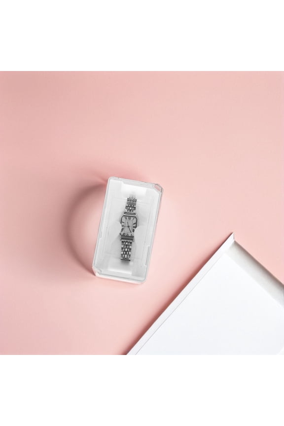 1Pc Transparent Watch Holding Case with Strong Material for Secure Watch Storage