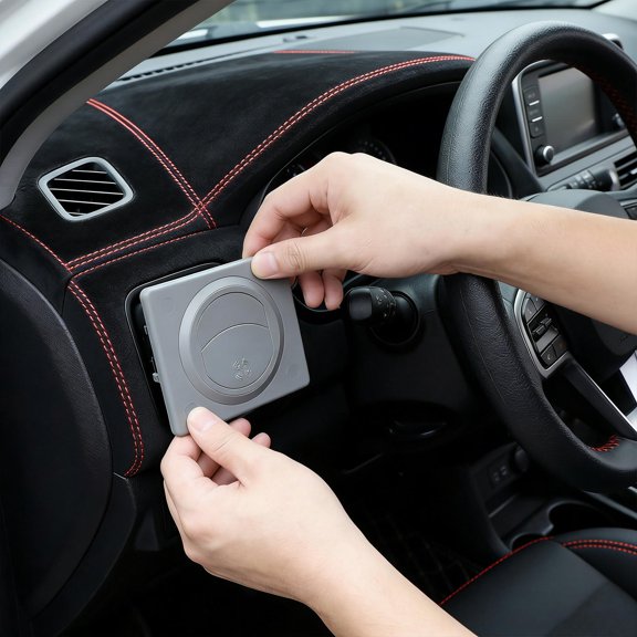 SEWOART Universal Car Dashboard Air Conditioning Vent in Grey Plastic for Improved Climate Control