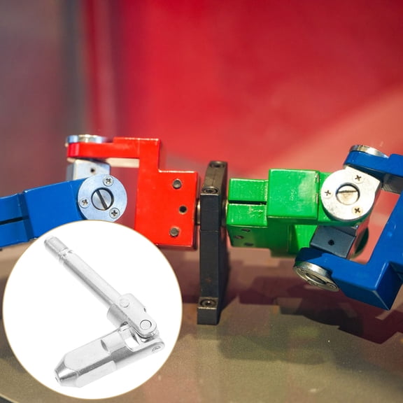 SEWOART Universal Steel Jack Part with Horizontal Design and Drop Cardan Joint for Trailer Use in Plated Silver