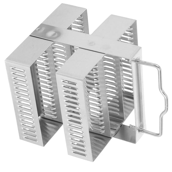 SEWOART Slide Storage Box Stainless Steel Microscope Slides Holder Compact For Microscopy Procedures 1Pack
