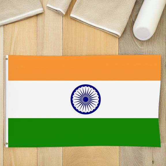 SEWOART India National Flag Garden Banner with Vivid Colors for Outdoor Decoration