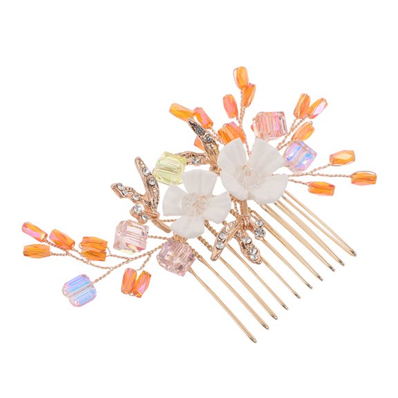 SEWOART Vintage Floral Wedding Hair Comb Handmade Hair Jewelry for Brides and Special Occasion Updo