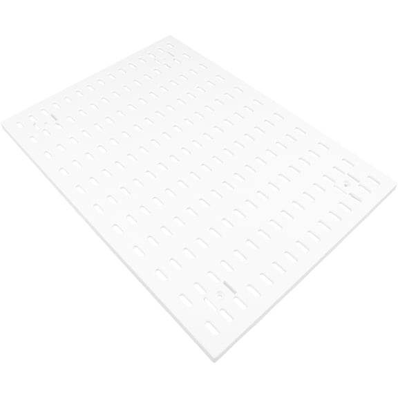 SEWOART White Plastic Pegboard Organizer for Home and Office, Punch-Free Design, Easy to Install Storage Solution