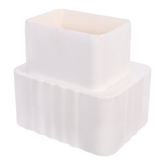 SEWOART White PVC Square Gutter Y Connector for Garden Drainage System, Quick Fit and Not Easy to Break