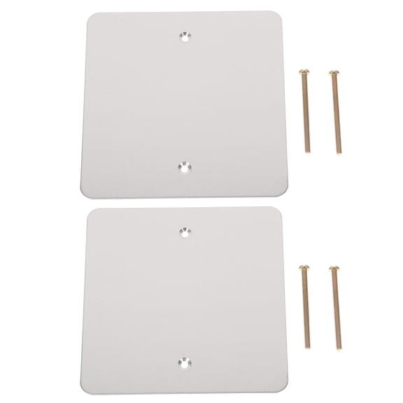 SEWOART 2-Pack Stainless Steel Outlet Cover Plates for Wall Socket and Electrical Applications