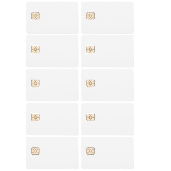 SEWOART 12Pcs White Ic Cards with Chip for Access Control Systems Easy to Use Durable PVC Cards