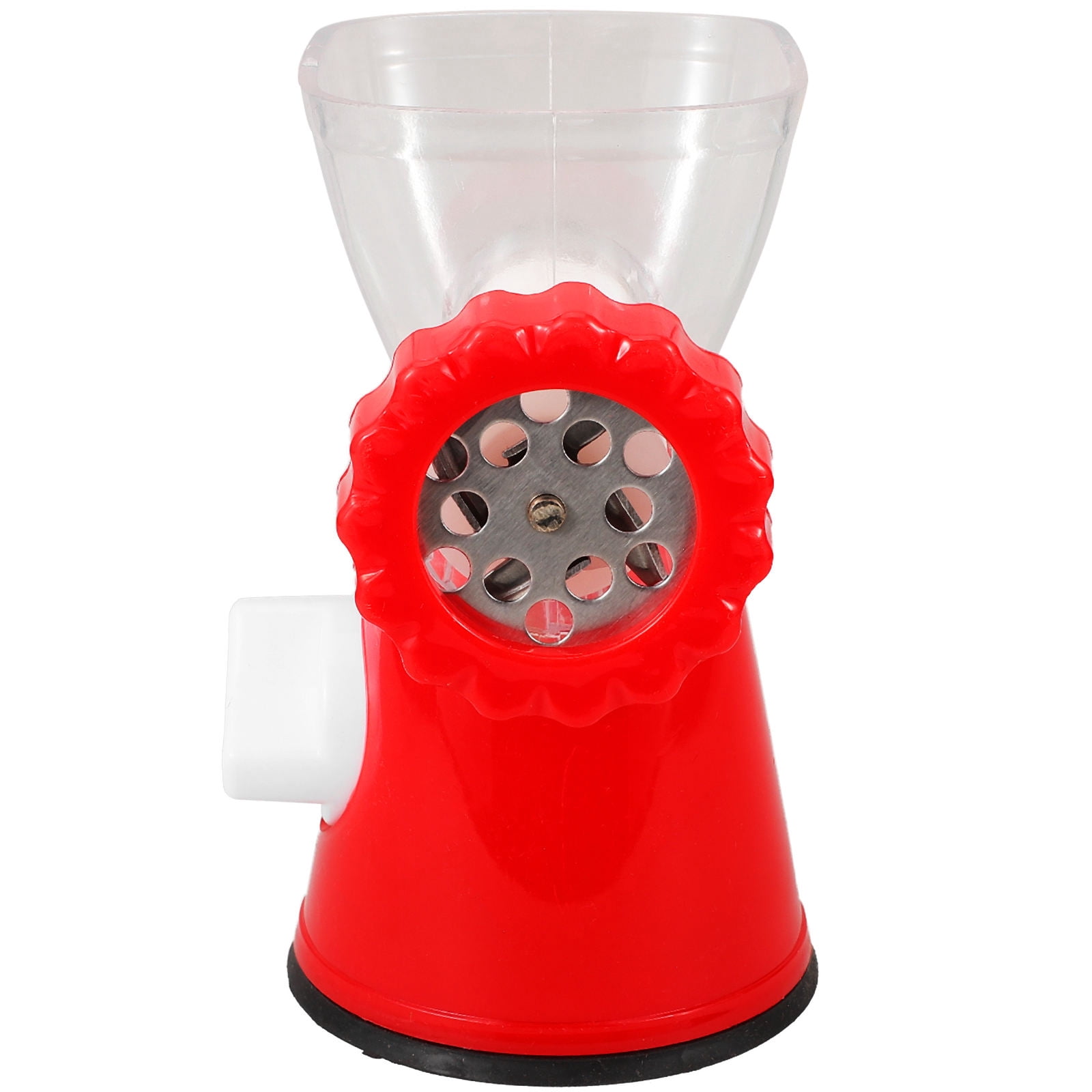 SEWOART Manual Meat Mincer Tool Red Plastic and Metal Easy to Clean for Chopping and Mixing