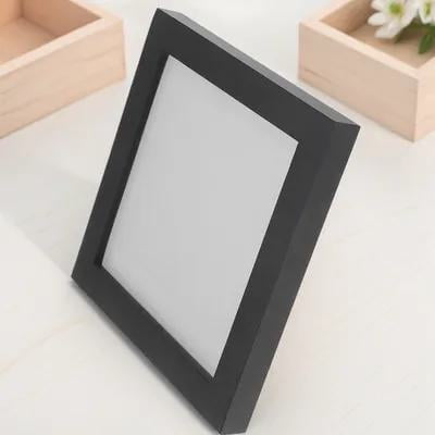 SEWOART square picture frame for black wood display 1Pcs for bedroom