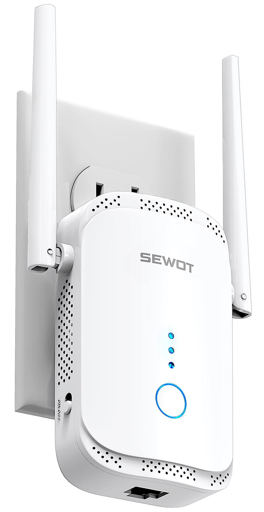 SEWOT SW-01 WiFi Extender Signal Booster up to 2600sq ft, 2 Antennas