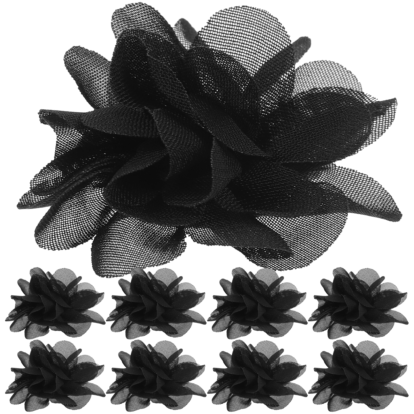 SEXAGESIMO 10Pcs Artificial Mesh Flower Decor Realistic Flower Model