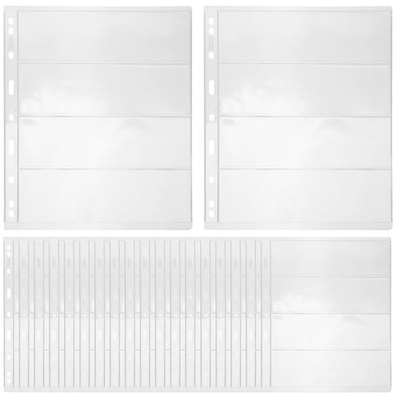 GETAJGHSD 20Set Clear PVC Currency Pages Protect from Damage and Dust