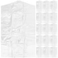 SEXAGESIMO 50 Clear Garment Bags for Dry Cleaning and Laundry