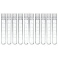 SEXAGESIMO 50pcs 10ml Plastic Test Tubes with Screw Seal Cap for Labs