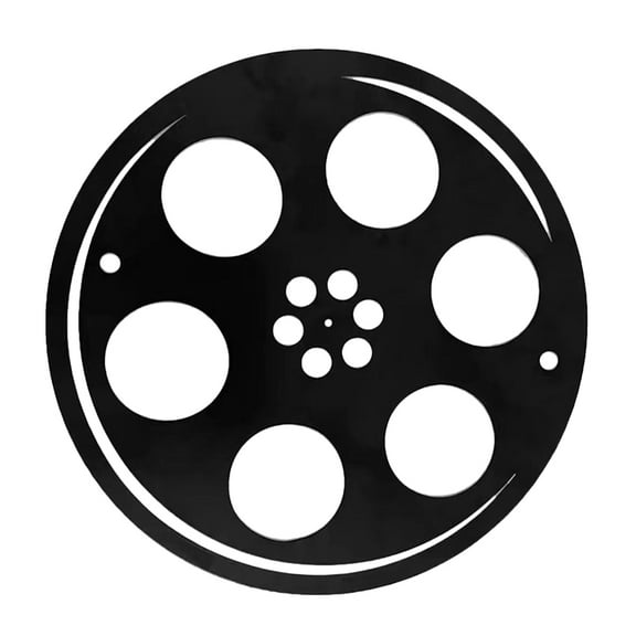 GETAJGHSD home wall decor Movie Reel Wall Art Black Vintage Atmosphere 1Pcs