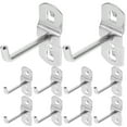 SEXAGESIMO Stainless Steel Pegboard Hooks 12 Pack L Hook