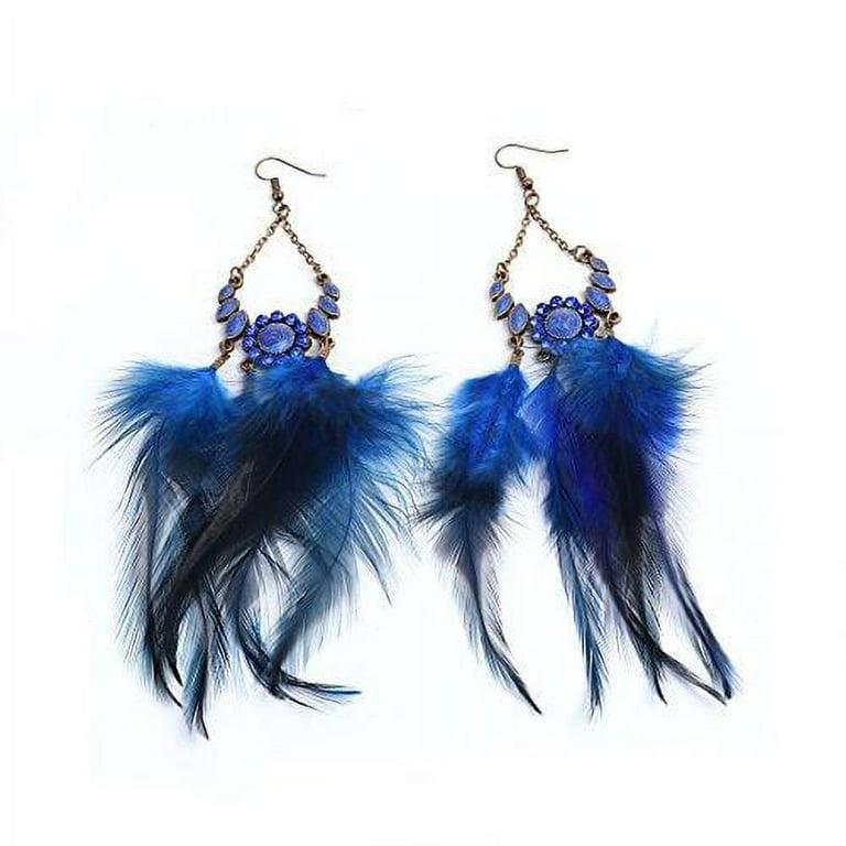 Feather earrings under 100 deals