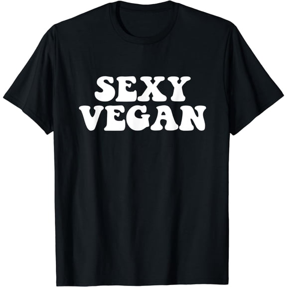 SEXY VEGAN T-SHIRT Vegetarian Retro Vintage Meme Plant Based