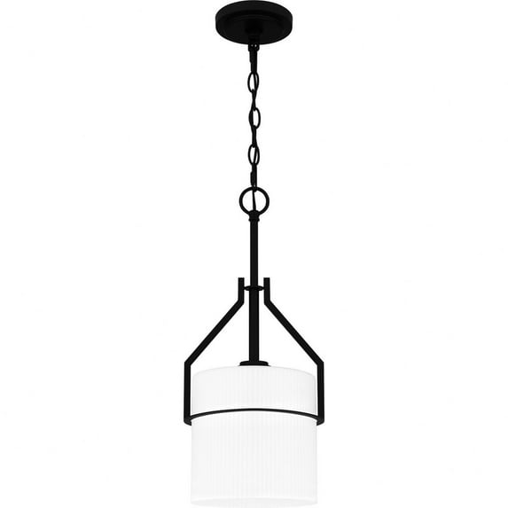 Quoizel Seymour 1-Light Matte Black Mini Pendant Light