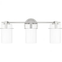 Quoizel Seymour 3-Light Brushed Nickel Bath Light