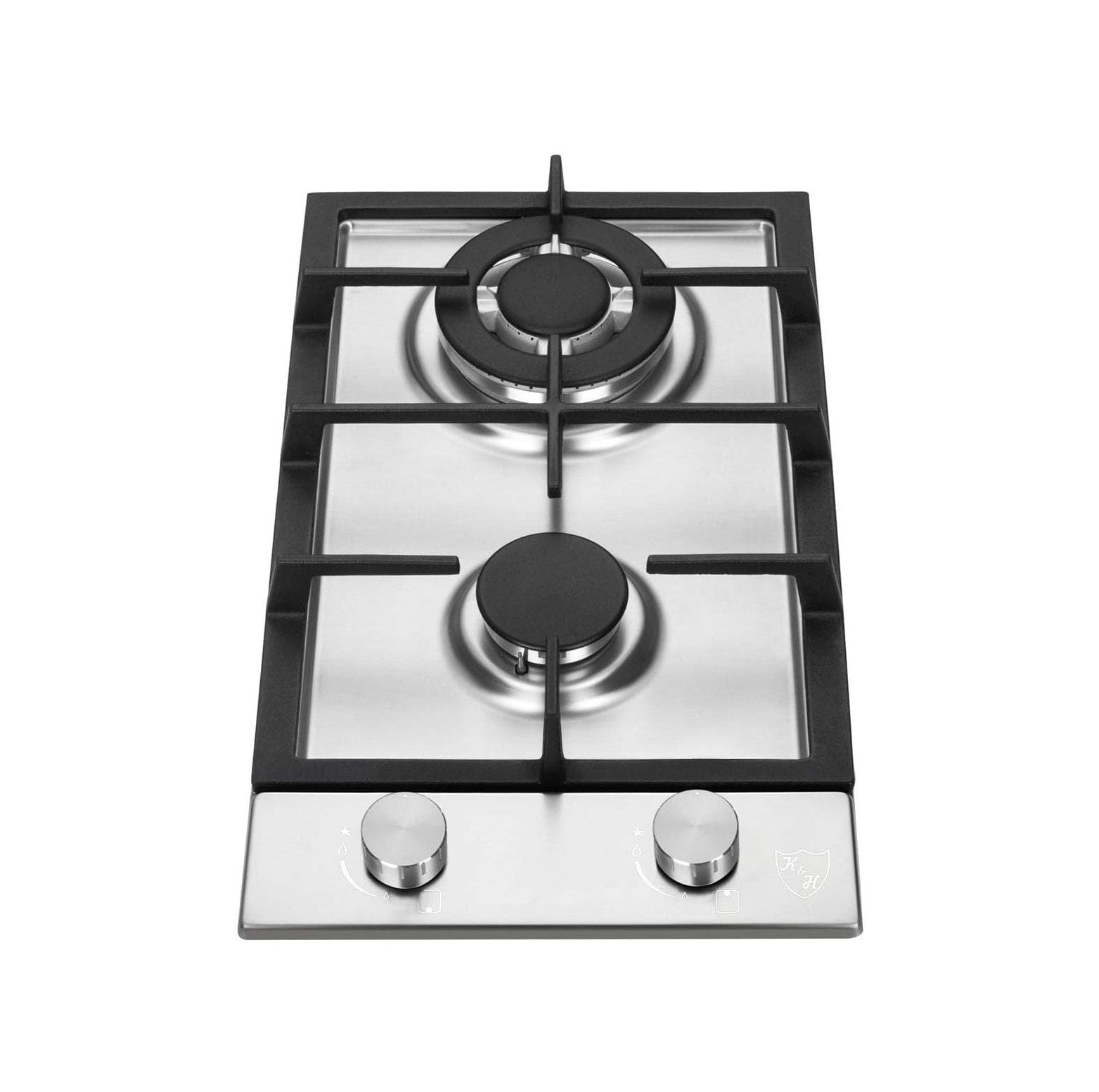 SEYATPOOL 2 Burner 12 Inch LPG/Propane Gas Stove Top Stainless Steel