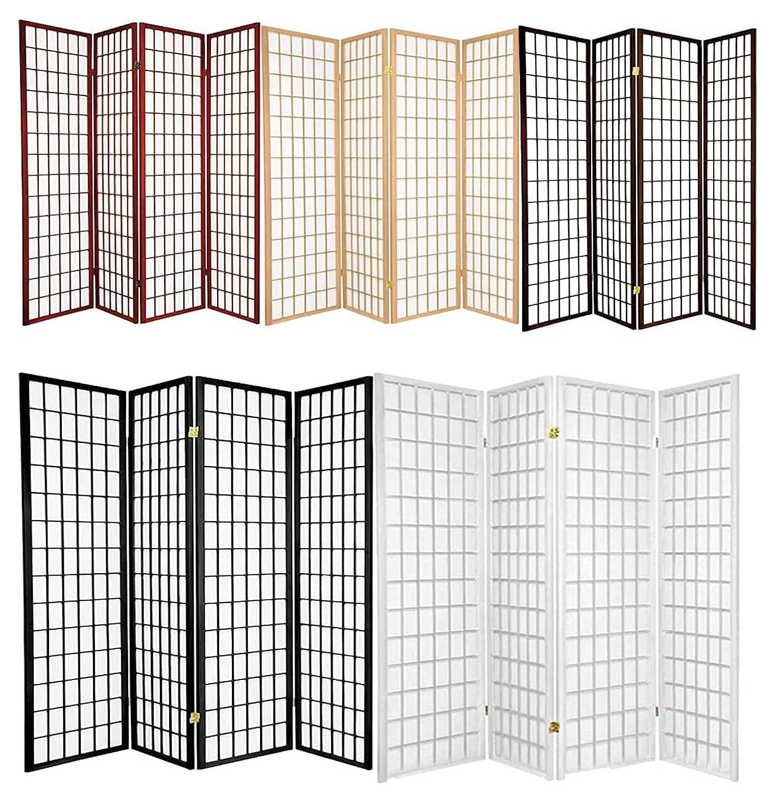 SEYATPOOL 3 Panels Room Divider Privacy Screen Japanese Shoji Style