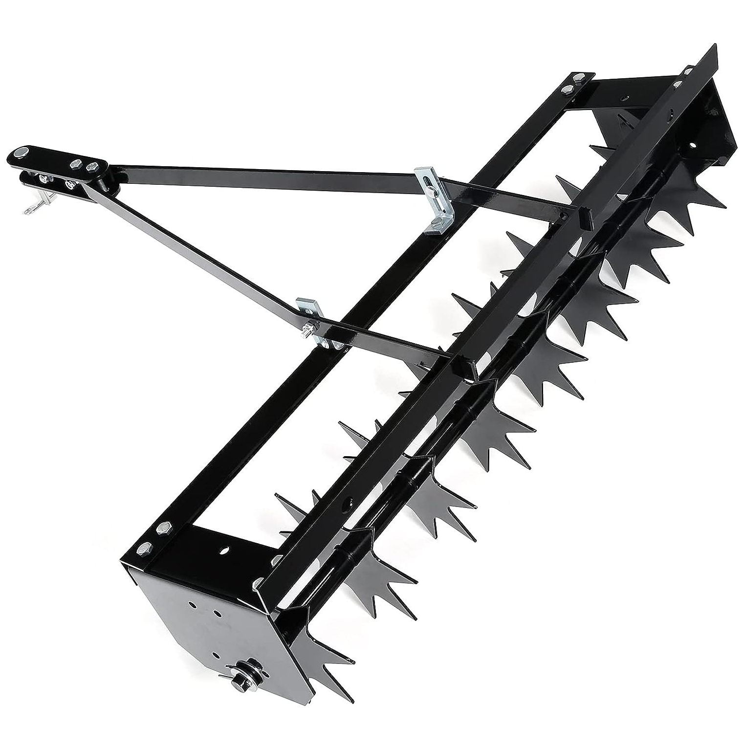 SEYATPOOL 32" Tow Behind Lawn Aerator Soil Spikes Tractor