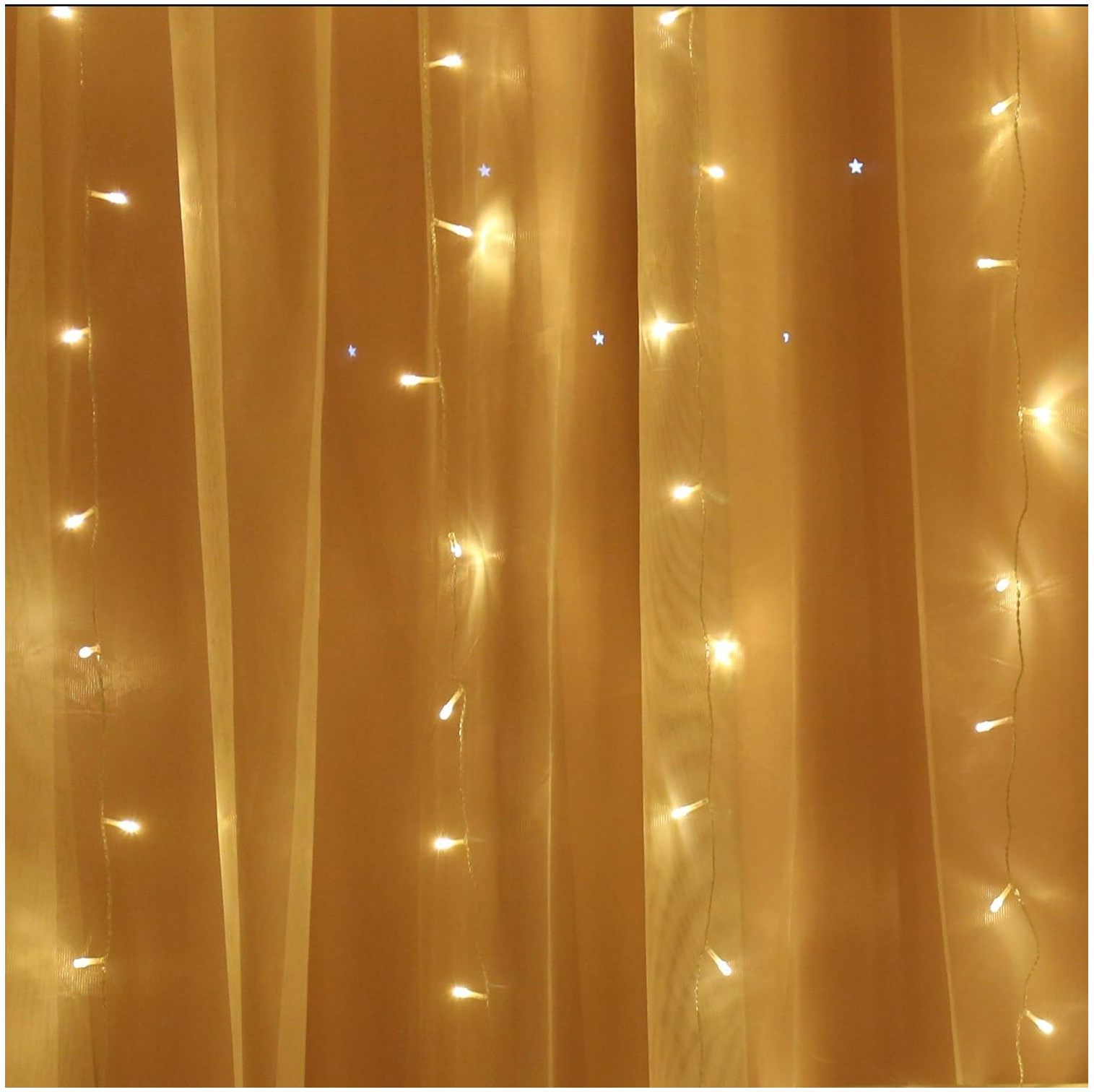 SEYATPOOL Fairy Lights Micro LED on Copper Wire (Plug in Electric, 300 LED Curtain Lights
