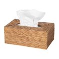 thumbnail image 1 of SEYATPOOL Rectangular Rattan Tissue Box Cover (Brown), 1 of 6