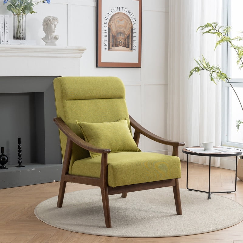 SEYNAR Mid Century Modern Accent Chair,Boucle Upholstered High Back ...