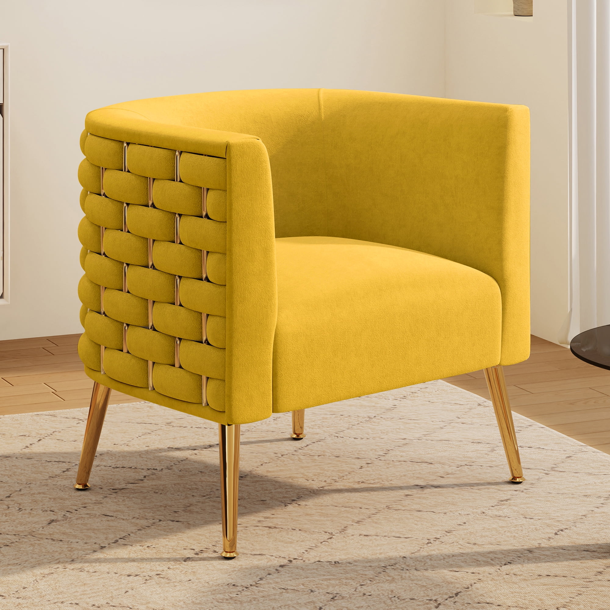 Yellow bucket chair discount