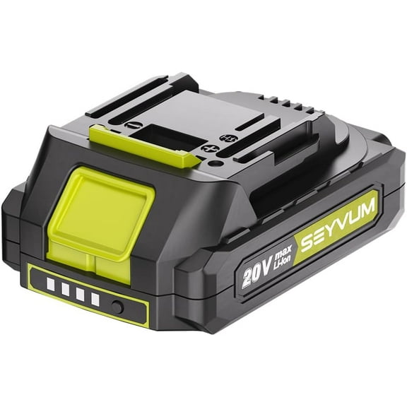 SEYVUM 20V MAX 2.0 Ah Lithium-Ion Battery-Pack, Rechargeable Replacement Battery, for All 20V Cordless Power Tools