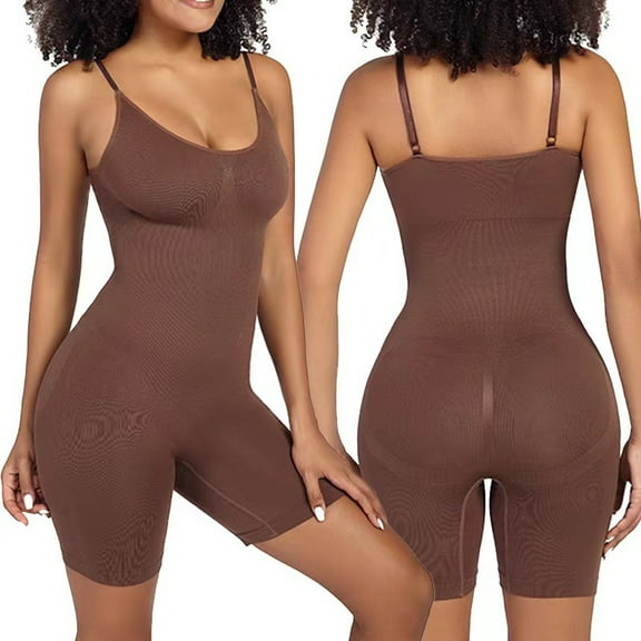 SEZZGU 3pcs Women Belly Control Full Bodysuit Shapewear Body Shaper Butt Lift Thigh Slim US