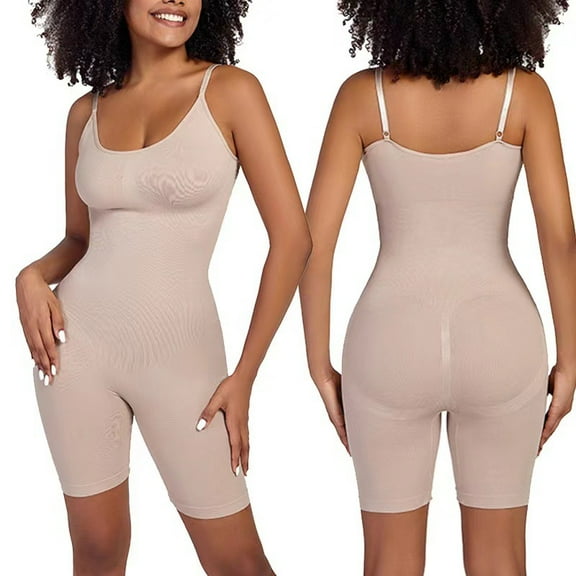 SEZZGU 3pcs Women Belly Control Full Bodysuit Shapewear Body Shaper Butt Lift Thigh Slim US