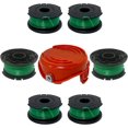 thumbnail image 1 of SF-080 String Trimmer Spool Line Replacement for Black and Decker GH3000, LST540, LST540B, GH3000BM String Trimmer 6PC SF-080-BKP Spool + 1PC 90583594N Cap, 1 of 9