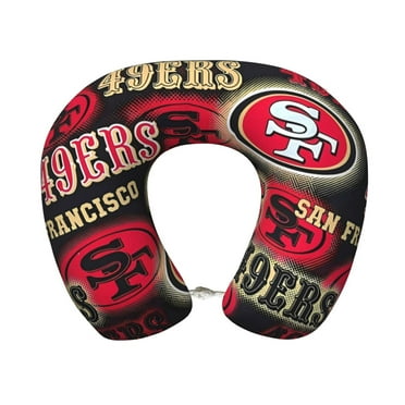 SF_49erss Team Memory Foam Travel Pillow U-shaped pillow Head and Neck Support Aircraft Pillow Travel Neck Flight Pillow