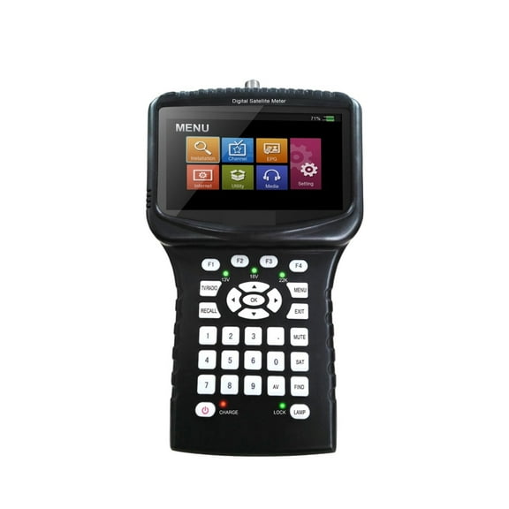 SF 620S Handheld DVB-S2 Satellite Finder Meter With 4.3 Inch LCD Support Spectrum Analyzer CS PowerVu CCTV Camera ,Easy to Carry