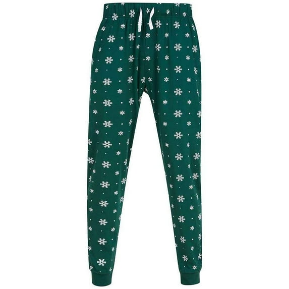 SF Adult Snowflake Cuffed Lounge Pants