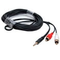 thumbnail image 1 of SF Cable 3.5mm Stereo Male to 2 RCA Male Y Cable, 25 feet, 1 of 2