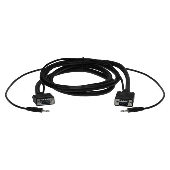 SF Cable 6 feet HD15 SVGA Monitor Cable with 3.5mm Stereo Audio