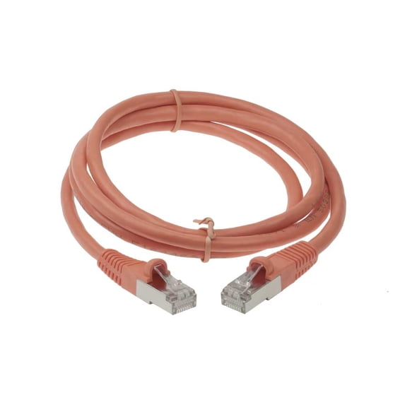 SF Cable Cat5e Shielded (STP) Ethernet Cable, 15 feet - Orange