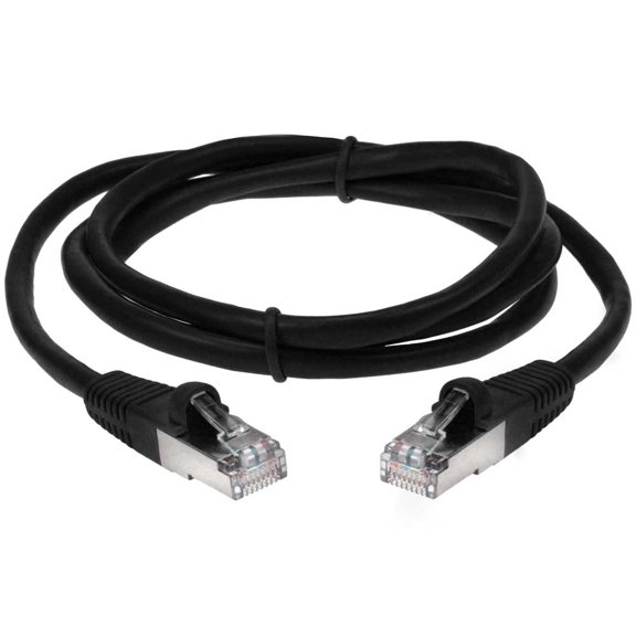 SF Cable Cat5e Shielded (STP) Ethernet Cable, 75 feet - Black