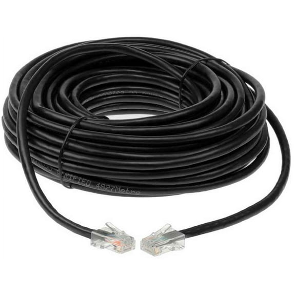 SF Cable Cat5e UTP Non-Booted Ethernet Cable, 75 feet - Black