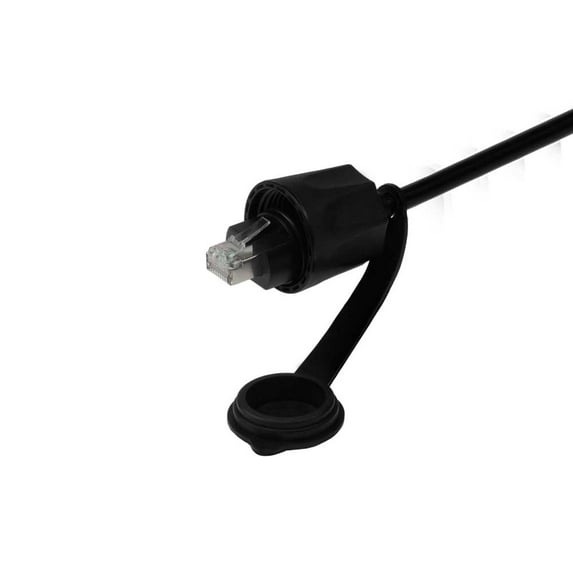 SF Cable Cat6 SSTP Industrial Outdoor Patch Cable with Dust Cap, 100 feet