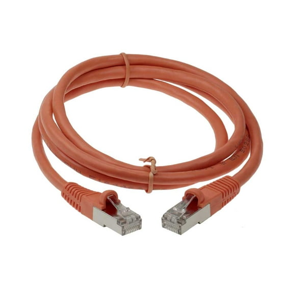 SF Cable Cat6 Shielded Ethernet Cable, 6 feet - Orange
