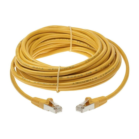 SF Cable Cat6 Shielded Ethernet Cable, 7 feet - Yellow