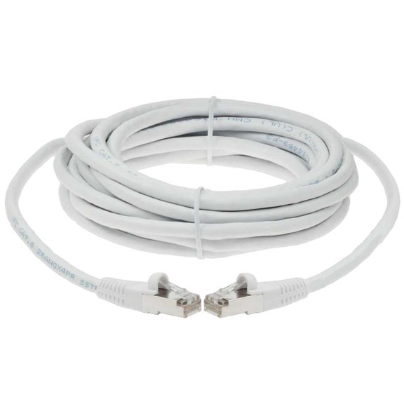 SF Cable Cat6 Shielded Ethernet Cable, 75 feet - White