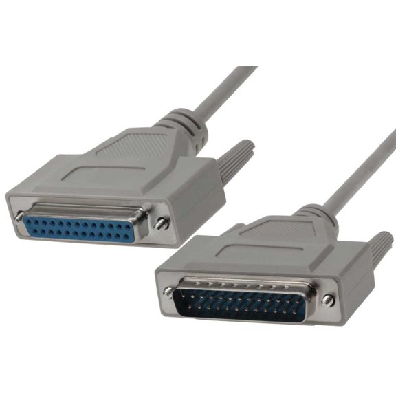SF Cable DB25 M/F Extension Straight Thru Cable, 10 feet