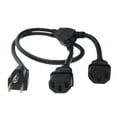 thumbnail image 1 of SF Cable NEMA 5-15P to C13 X 2 Power Cord Splitter, 10 feet - 18 AWG, 1 of 4