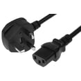 thumbnail image 1 of SF Cable UK 3-pin plug to IEC C13 10A Power Cord, 6 feet, 1 of 4
