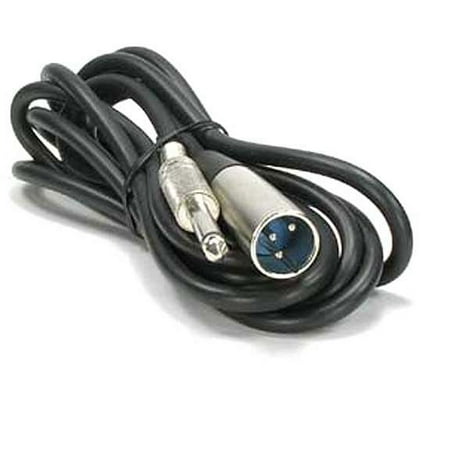SF Cable XLR 3P Male 1/4" Mono Microphone Cable, 50 feet